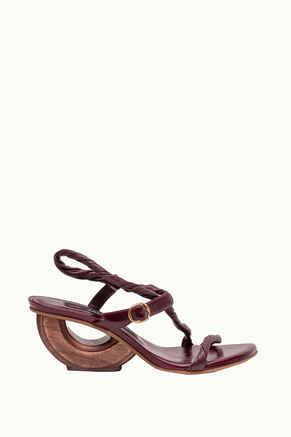 Sandalia Trenza Serena Vino