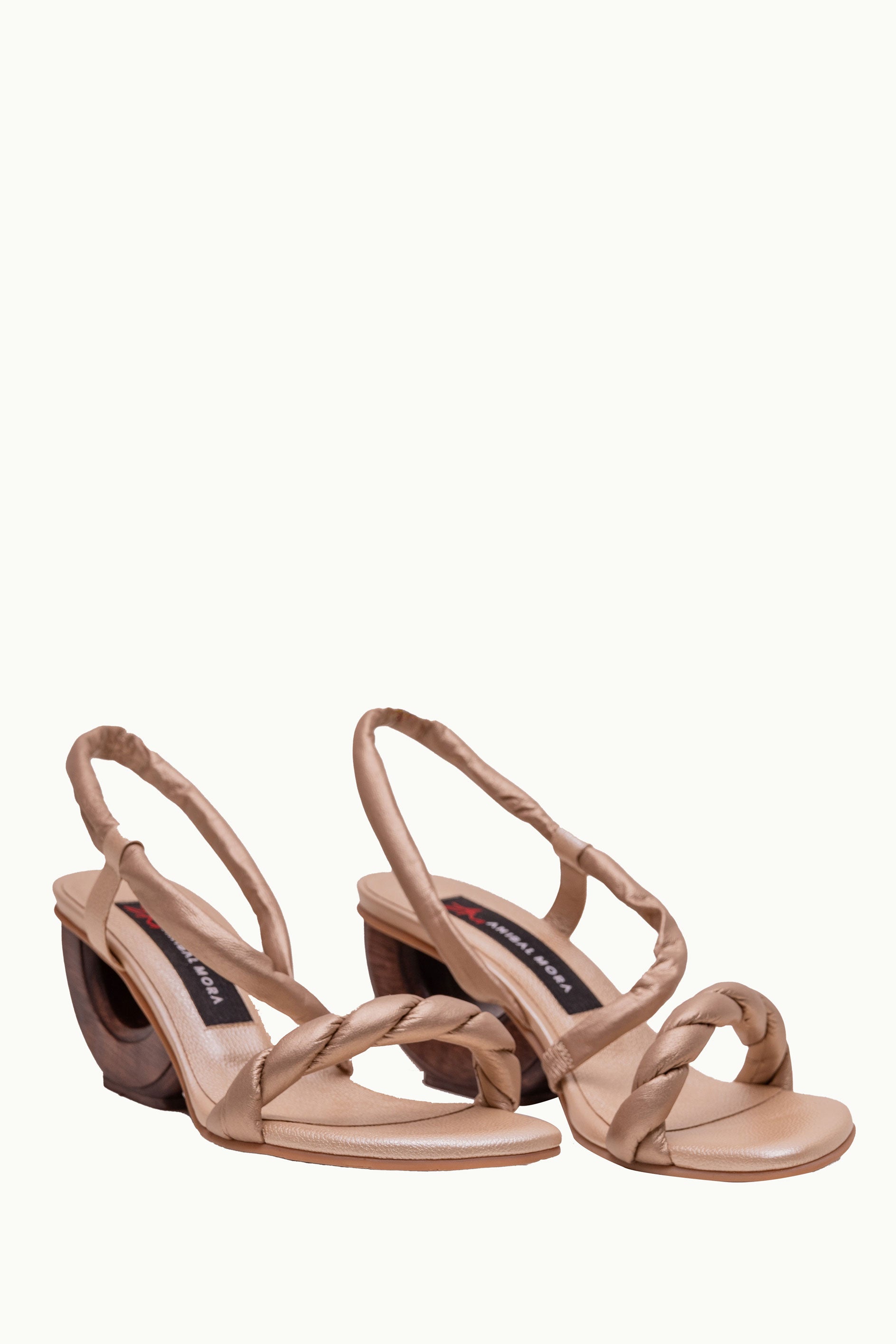 Sandalia Trenza Serena Oro