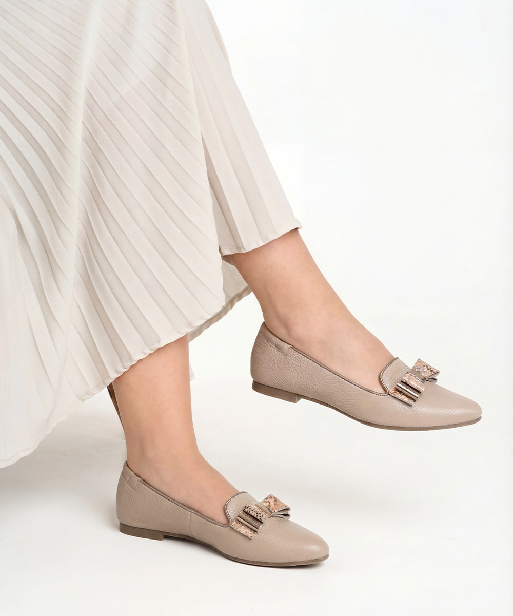 Baleta Nude con Moño