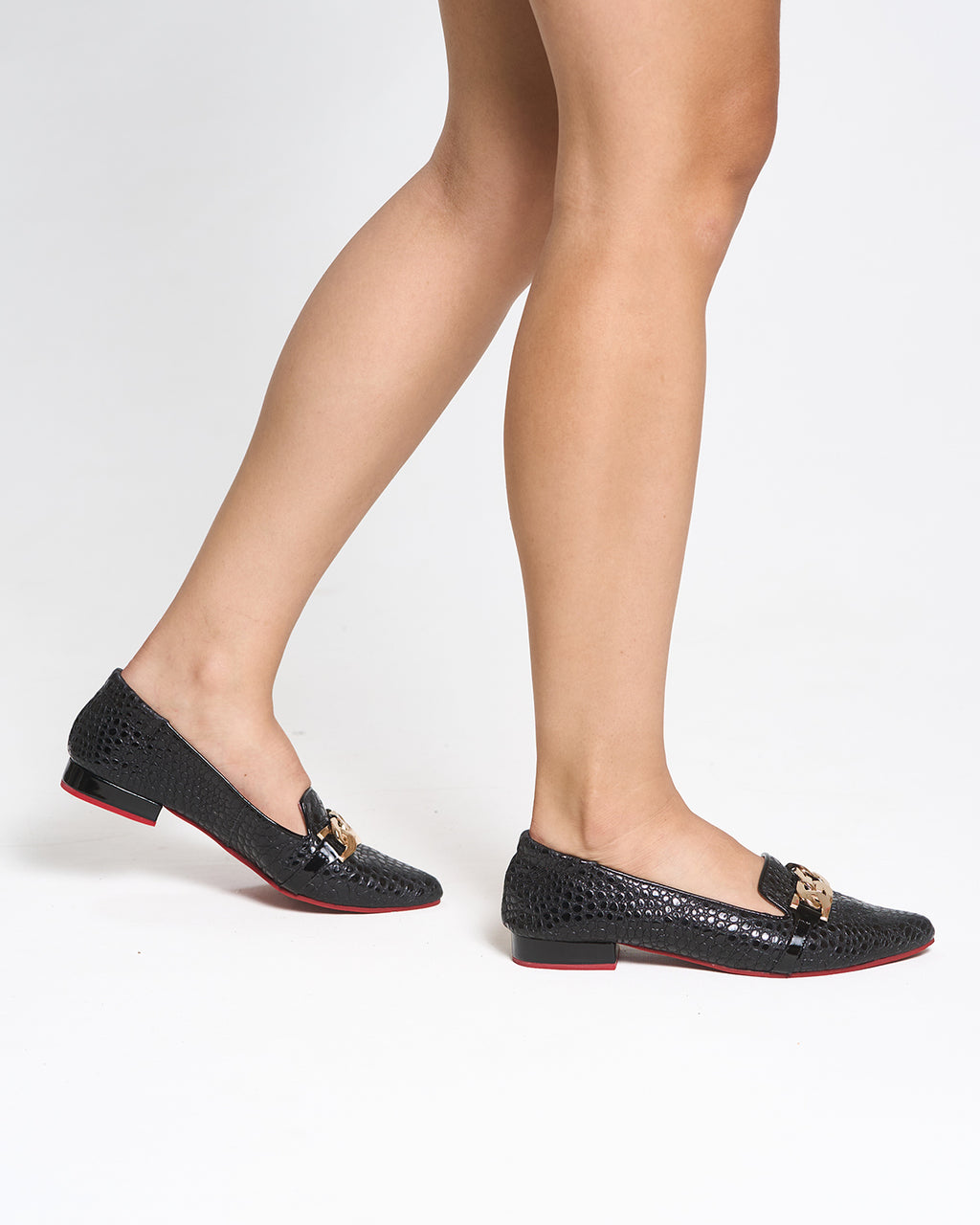 Baleta Negra con Hebilla