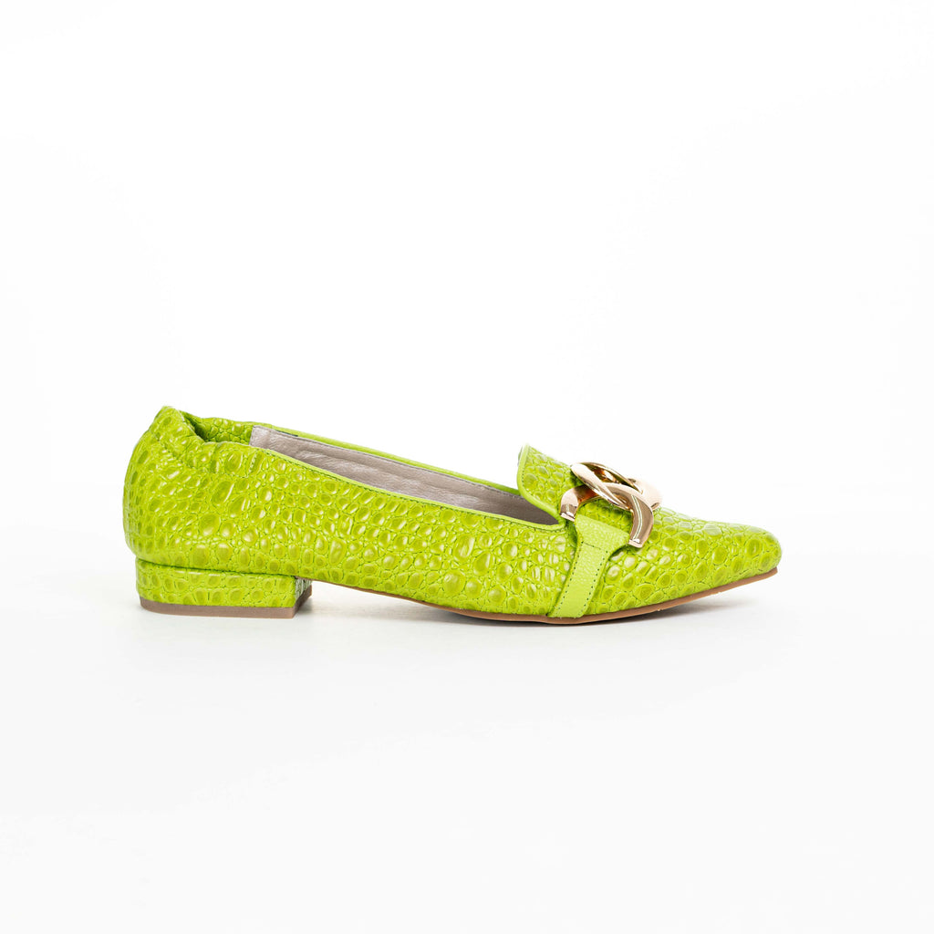 Baleta Verde Pistacho con Hebilla